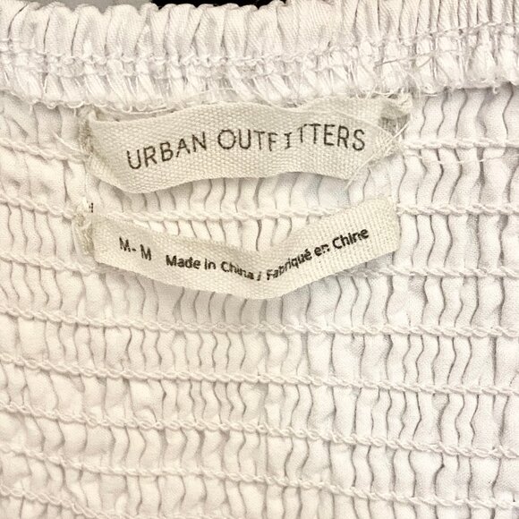 Urban Outfitters Sienna Smocked Strapless Midi Dress - Picture 3 of 5